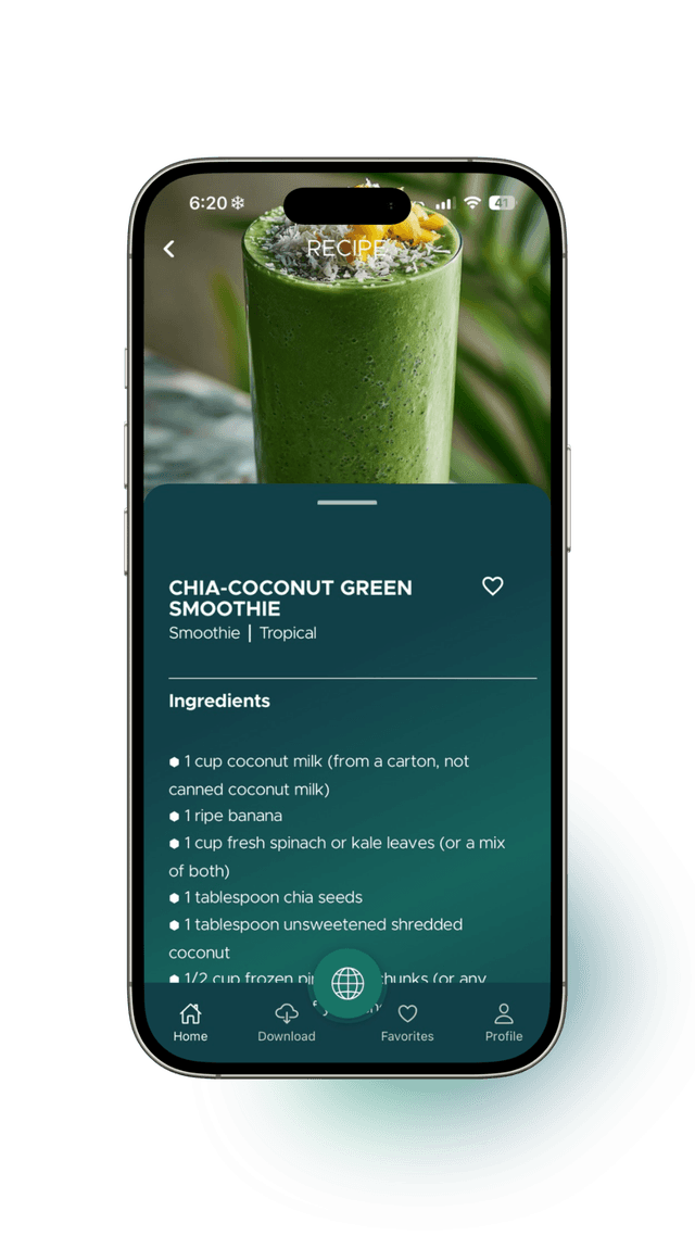 Recipes feature